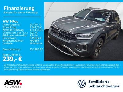 Gebraucht VW T-Roc Goal 116 PS (85 kW) 2025 Grau SUV