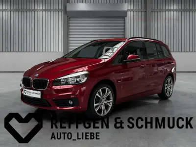Brugt BMW 218 Gran Tourer Sport Line 136 HK (100 kW) 2016 Rød MPV