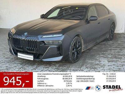 Gebraucht BMW i7 M Sport 400 kW (544 PS) 2022 Bmw individual frozen deep gre Limousine