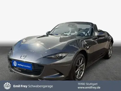 Gebraucht Mazda MX5 Exclusive-Line 132 PS (97 kW) 2025 Machine grey metallic Cabrio