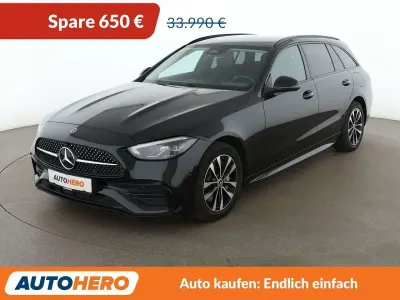 Gebraucht Mercedes C300e AMG line 313 PS (230 kW) 2023 Schwarz/baltic black Kombi
