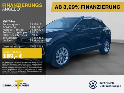 Second-hand VW T-Roc Style 150 CP (110 kW) 2023 Negru SUV