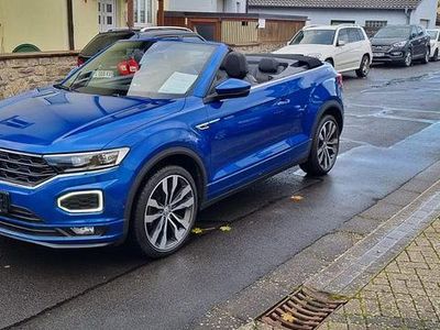 Gebraucht VW T-Roc Cabriolet R-line 150 PS (110 kW) 2021 Blau Cabrio