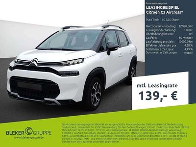 Gebraucht Citroën C3 Aircross PureTech 110 PS (80 kW) 2023 Weiß SUV