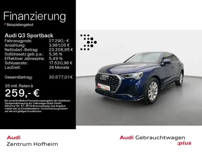 Gebraucht Audi Q3 Sportback Ambiente 150 PS (110 kW) 2023 Navarrablau metallic SUV