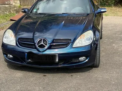 Gebraucht Mercedes SLK200 163 PS (119 kW) 2005 Blau Cabrio