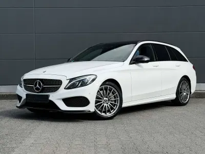 Gebraucht Mercedes C400 AMG 333 PS (244 kW) 2018 Polarweiss  unilack Kombi