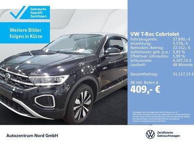 Gebraucht VW T-Roc Cabriolet Goal 116 PS (85 kW) 2025 Deep black perleffekt Cabrio