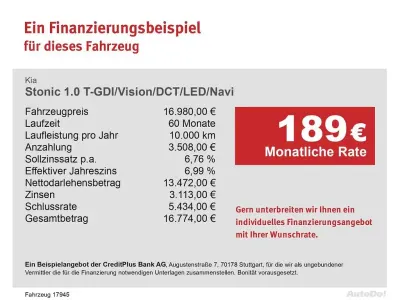 Gebraucht Kia Stonic Vision 101 PS (74 kW) 2023 Schwarz SUV