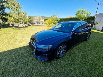 Usata Audi A6 S-Line 204 CV (150 kW) 2019 Blu Station wagon