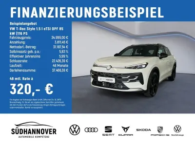 Gebraucht VW T-Roc Style 116 PS (85 kW) 2026 Weiß SUV