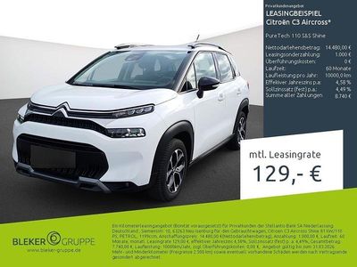 Gebraucht Citroën C3 Aircross Shine 110 PS (80 kW) 2023 Weiß SUV