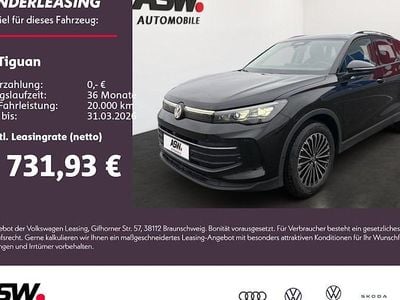 Neu VW Tiguan Life 204 PS (150 kW) 2025 Schwarz SUV