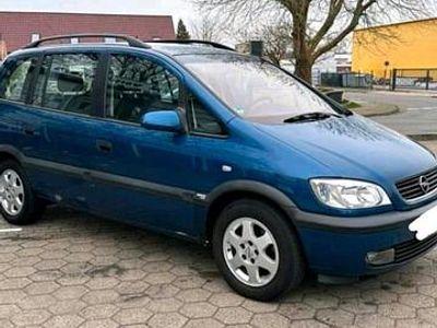 Gebraucht Opel Zafira Eco 101 PS (74 kW) 2001 Blau Van / Kleinbus