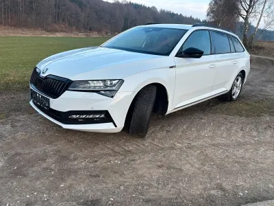 Gebraucht Skoda Superb SportLine 200 PS (147 kW) 2021 Weiß Kombi