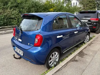 Gebraucht Nissan Micra Acenta 80 PS (58 kW) 2015 Blau Kleinwagen