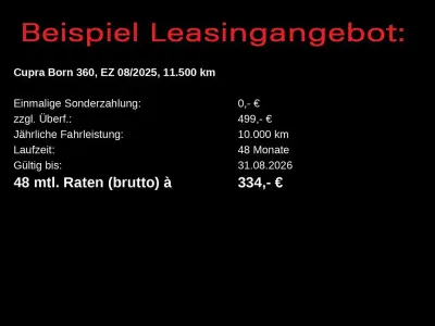 Gebraucht Cupra Born e-Boost 169 kW (231 PS) 2025 Mythosschwarz Kleinwagen