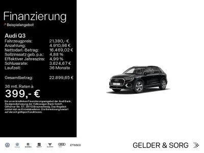 Używany Audi Q3 Advanced Plus 150 KM (110 kW) 2019 Czarny SUV