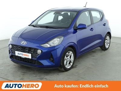Usata Hyundai i10 Trend 84 CV (61 kW) 2022 Blu Utilitaria
