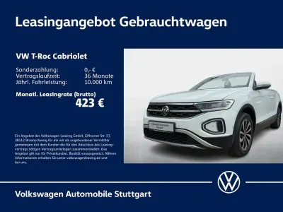 Gebraucht VW T-Roc Cabriolet Style 150 PS (110 kW) 2022 Weiß Cabrio