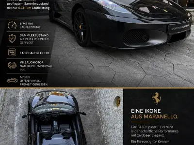 Gebraucht Ferrari F430 489 PS (359 kW) 2007 Schwarz Cabrio