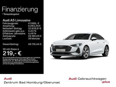 Gebraucht Audi A5 Performance 204 PS (150 kW) 2025 Gletscherweiß metallic Limousine