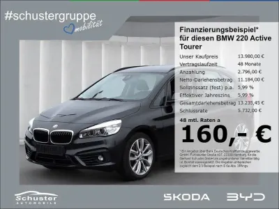 Gebraucht BMW 220 Active Tourer Sport Line 190 PS (139 kW) 2014 Schwarz Van / Kleinbus
