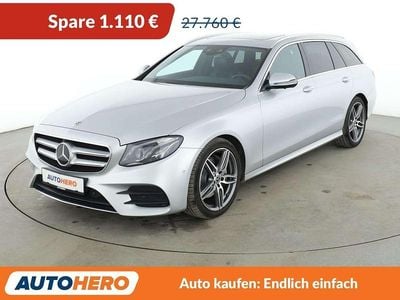 Usata Mercedes E300 AMG line 245 CV (180 kW) 2019 Argento Station wagon