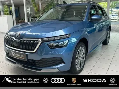 Gebraucht Skoda Kamiq Clever 150 PS (110 kW) 2021 Titanblau metallic SUV