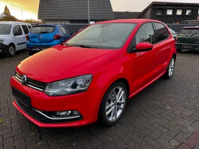 Gebraucht VW Polo Highline 110 PS (80 kW) 2015 Rot Kleinwagen