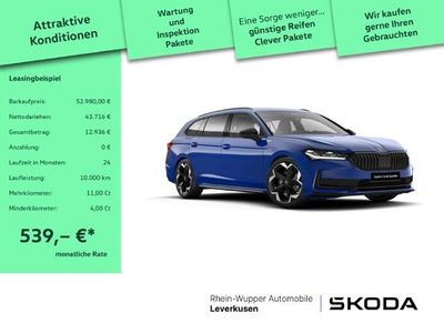Blau Neu 2025 Skoda Superb SportLine Kombi | 52.980 € (Teuer)