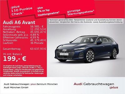Firmamentblau metallic Neu 2025 Audi A6 Advanced Kombi | 56.985 € (Superpreis)