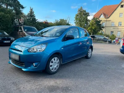 Gebraucht Mitsubishi Space Star 71 PS (52 kW) 2016 Blau Kleinwagen