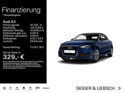 Scubablau metallic Gebraucht 2015 Audi A3 Cabriolet Ambition Cabrio | 19.785 € (Etwas zu teuer)
