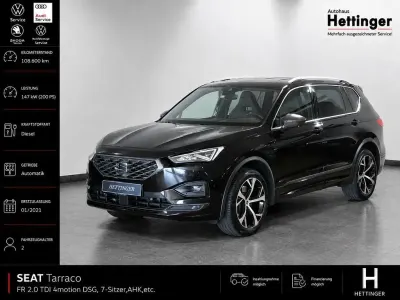Gebraucht Seat Tarraco FR 200 PS (147 kW) 2021 Schwarz SUV