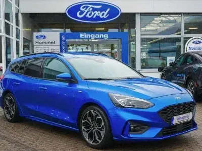 Brugt Ford Focus ST-Line 125 HK (91 kW) 2021 Blå Stationcar