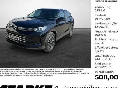 Neu VW Tiguan Elegance 150 PS (110 kW) 2026 Schwarz (grenadillschwarz metallic) SUV