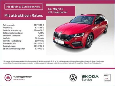 Usata Skoda Octavia RS 245 CV (180 kW) 2021 Rosso Station wagon