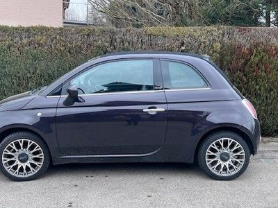 gebraucht Fiat 500C 1.2 Lounge - Violett- Sonderedition- Cabrio