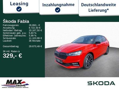 Nuova Skoda Fabia Monte Carlo 116 CV (85 kW) 2026 Rosso Utilitaria