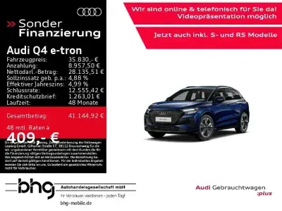 Gebraucht Audi Q4 e-tron Advanced Plus 150 kW (204 PS) 2023 Navarrablau metallic SUV