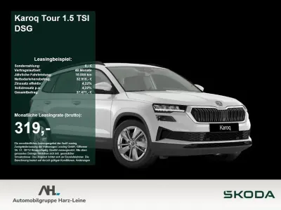 Gebraucht Skoda Karoq Tour 150 PS (110 kW) 2025 Moonweiß perleffekt SUV