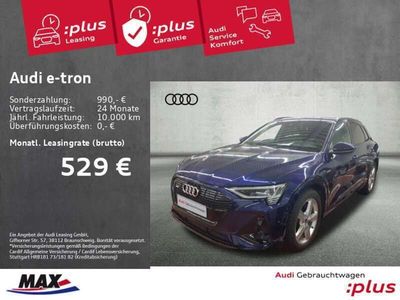 gebraucht Audi e-tron 55 QUATTRO S LINE +MATRIX+NACHT+HUD+B&O+