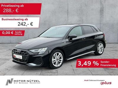 Gebraucht Audi A3 S-Line 150 PS (110 kW) 2025 Mythosschwarz metallic Limousine