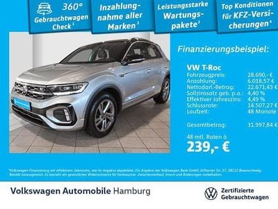 Second-hand VW T-Roc R-line 190 CP (139 kW) 2022 Argintiu SUV