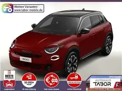 Neu Fiat 600 La Prima 145 PS (106 kW) 2026 Rot (passione rot / dachfarbe schwarz) SUV