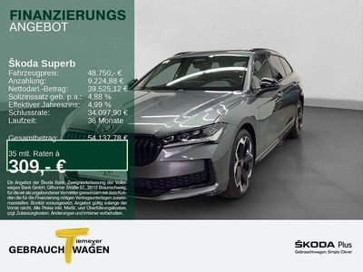 Grau Neu 2025 Skoda Superb SportLine Kombi | 48.750 € (Guter Preis)