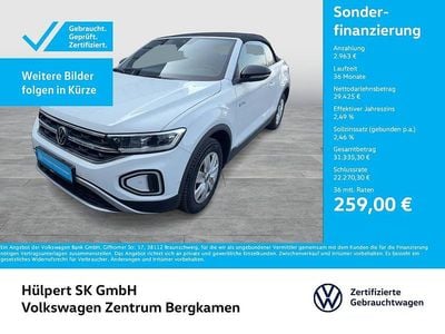 Gebraucht VW T-Roc Cabriolet Goal 150 PS (110 kW) 2025 Weiß Cabrio