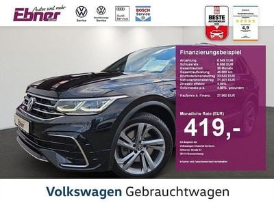 Gebraucht VW Tiguan R-line 245 PS (180 kW) 2021 Deep black perleffekt SUV