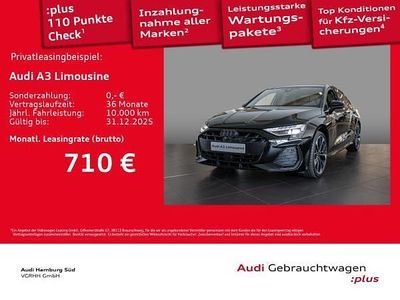 Gebraucht Audi A3 Ambiente 150 PS (110 kW) 2025 Schwarz (0e mythosschwarz metallic) Limousine
